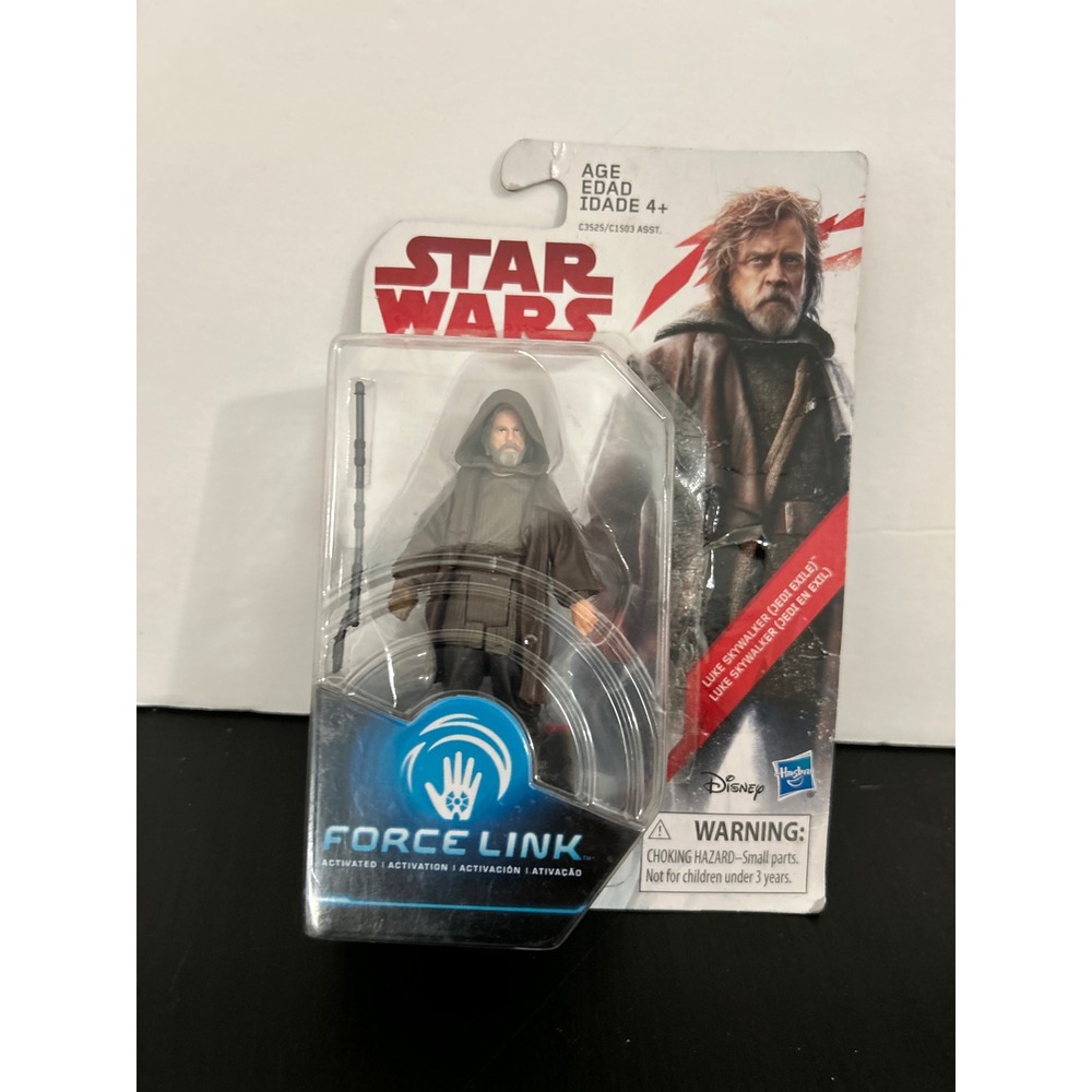 Action Figure Luke Skywalker Jedi Exile Force Link Star Wars Hasbro Disney C3525